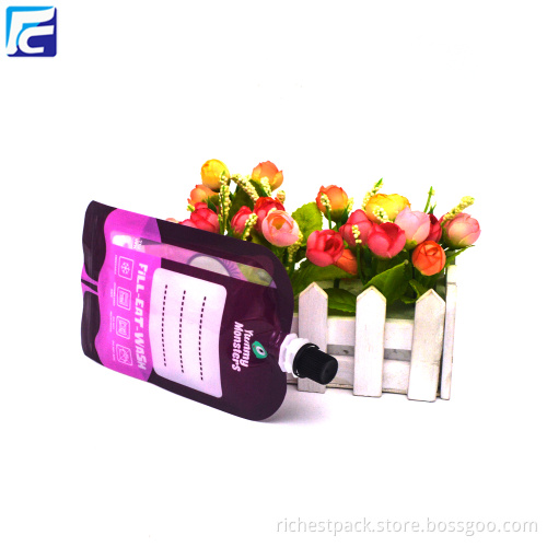 Spout Plastic Packaging Pouch Bag with Window